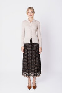 Plissierter Strickrock Fika Floral