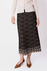 Plissierter Strickrock Fika Floral