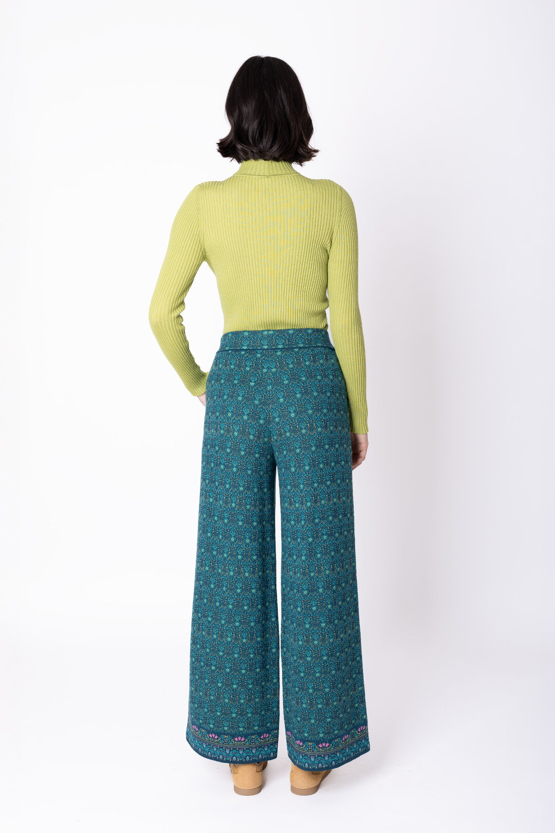 Knit Pants Fika Floral