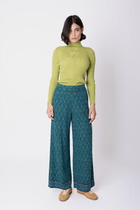 Knit Pants Fika Floral