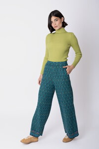 Knit Pants Fika Floral