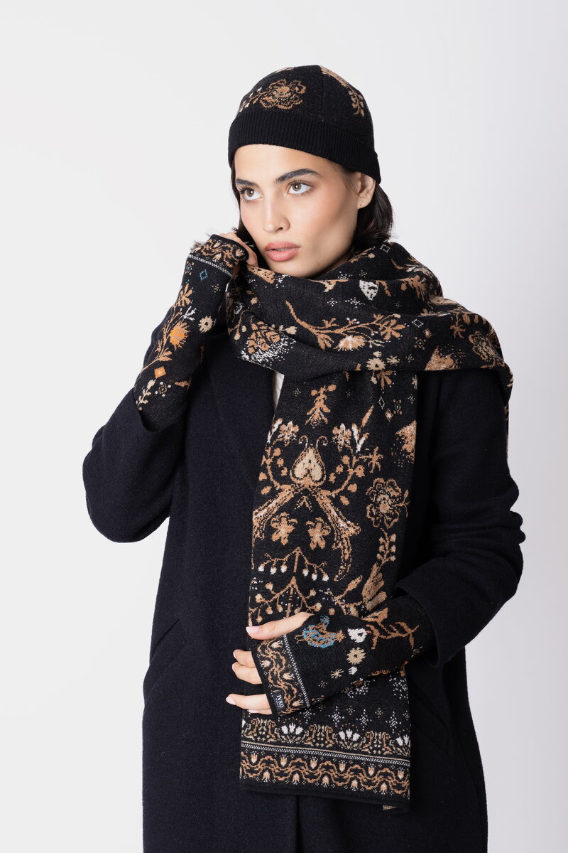 Pleteni Šal Fika Floral