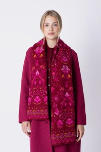 Knit Scarf Fika Floral