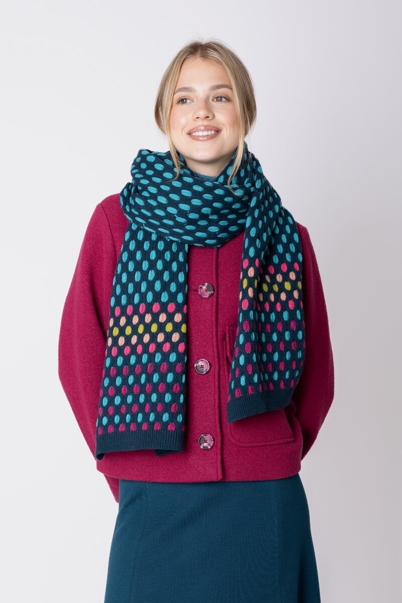 Knit Scarf Bubbles
