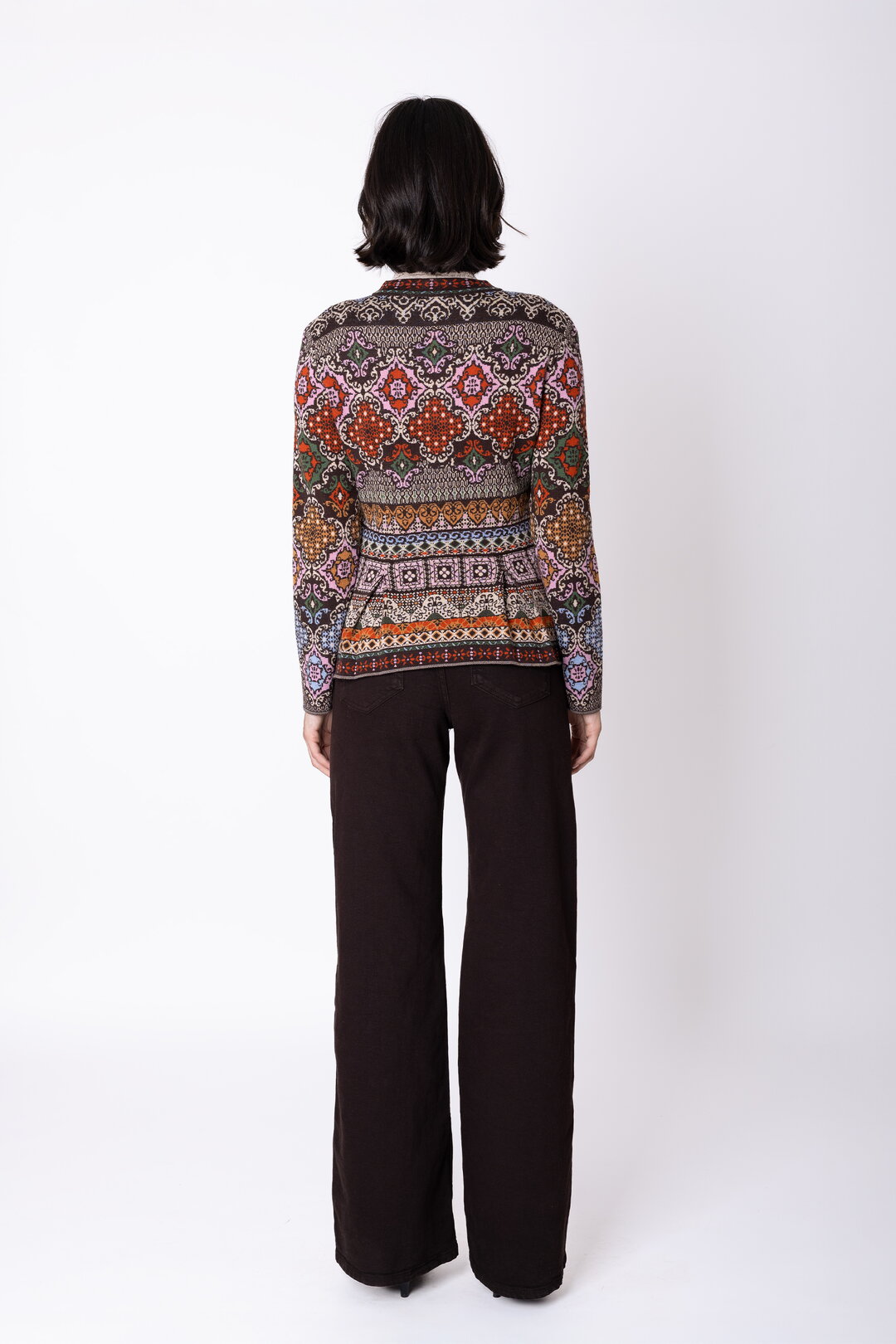 Peplum Strickjacke Azulejo