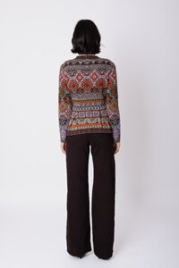 Peplum Strickjacke Azulejo