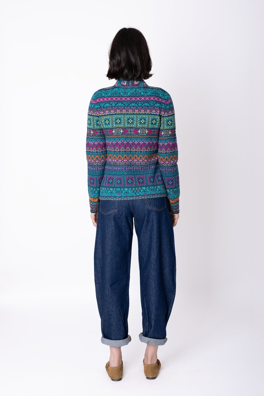 Knit Jacket Azulejo