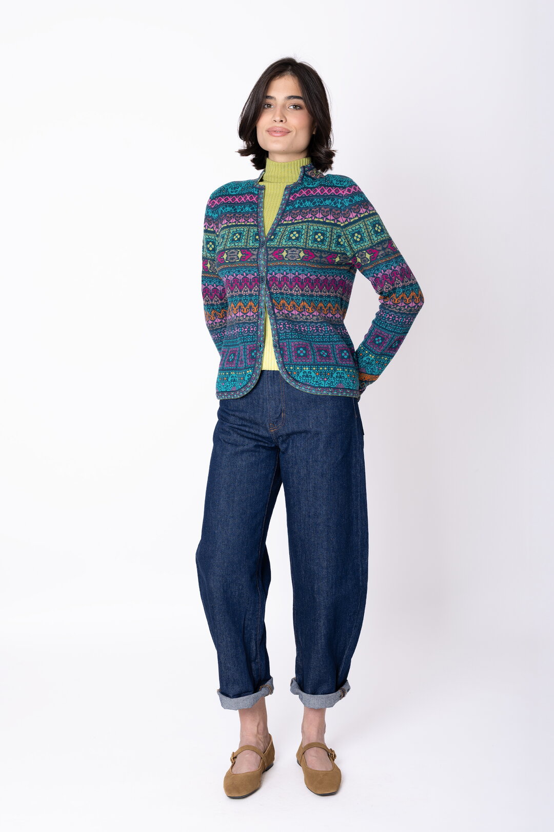 Knit Jacket Azulejo