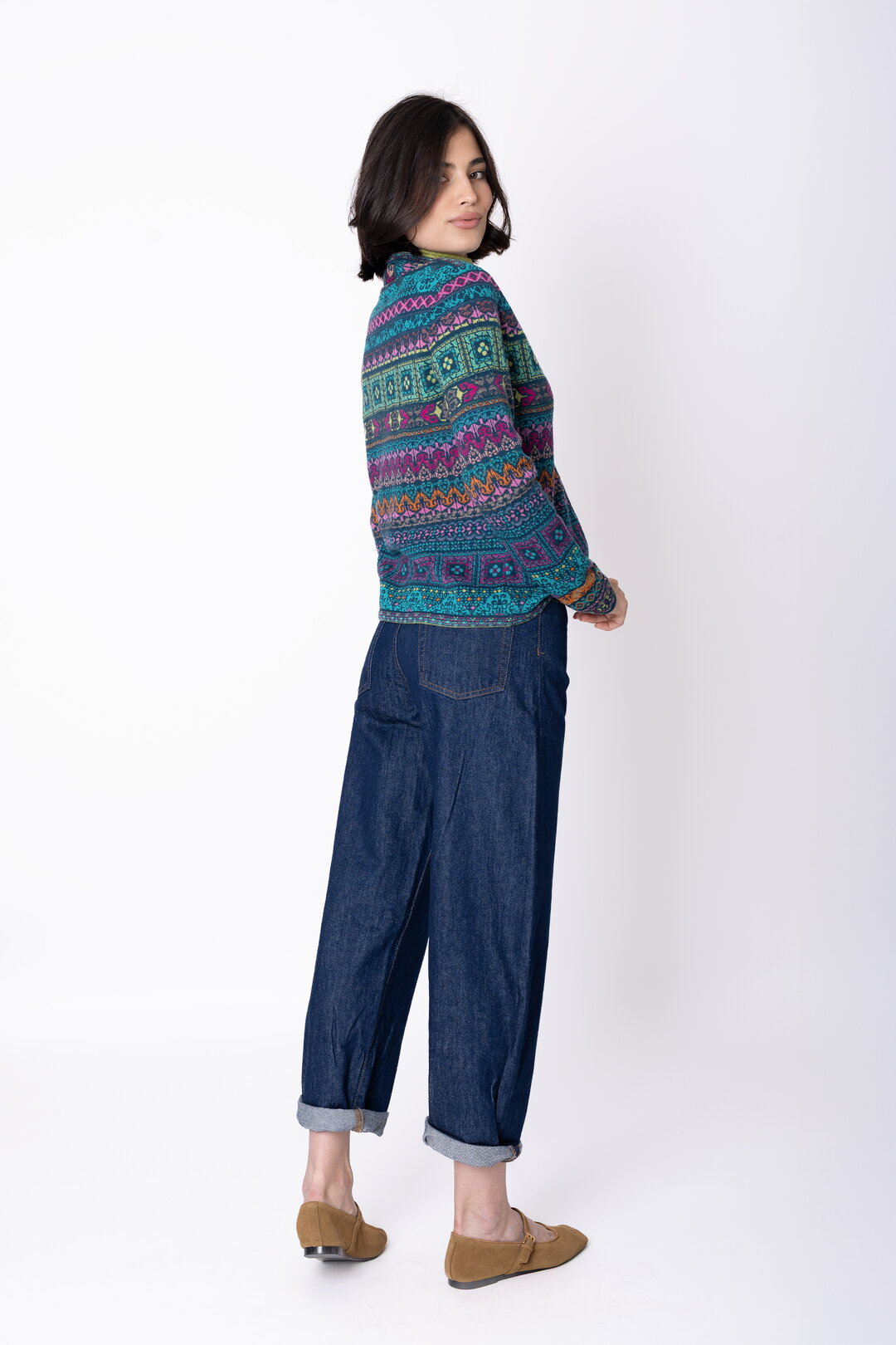 Knit Jacket Azulejo