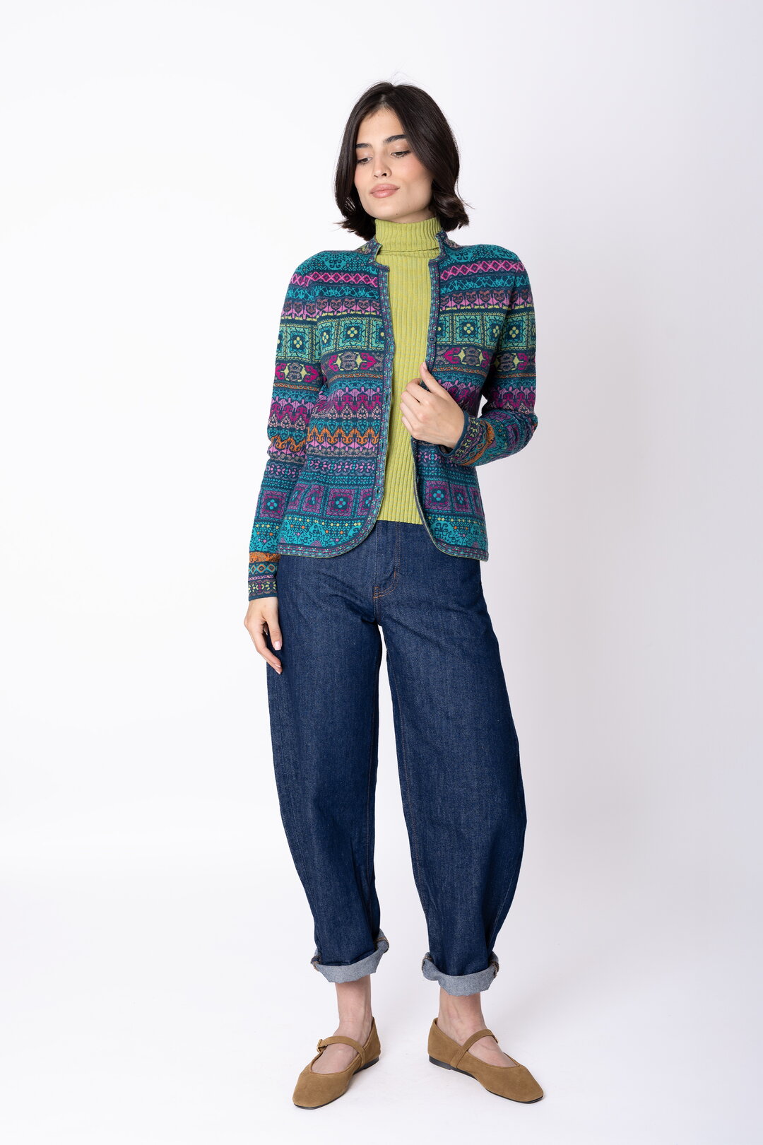 Knit Jacket Azulejo