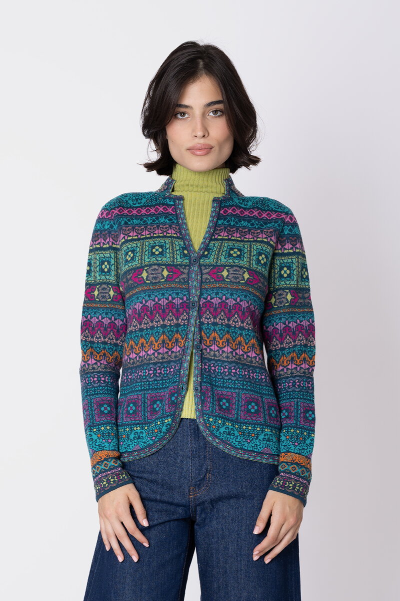 Knit Jacket Azulejo