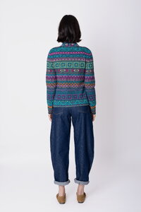 Knit Jacket Azulejo