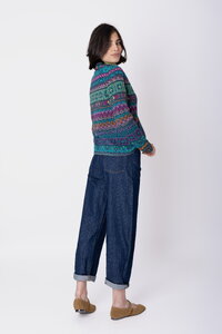 Knit Jacket Azulejo