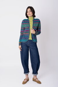 Knit Jacket Azulejo