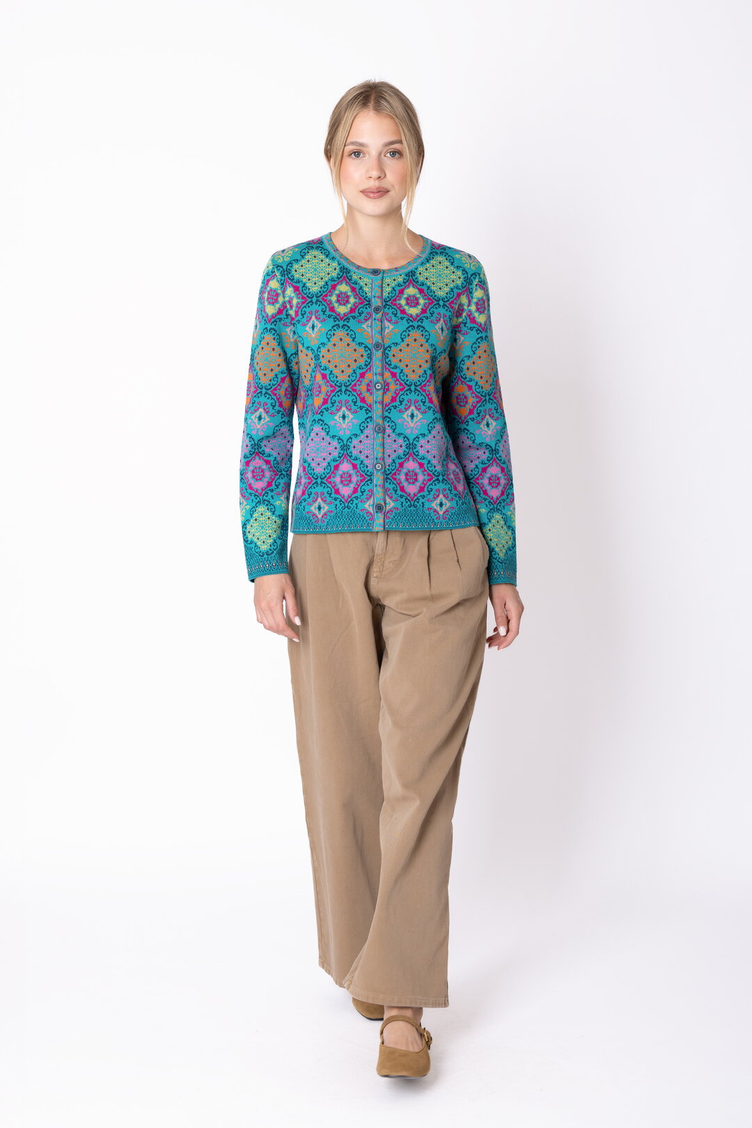 Cardigan Azulejo