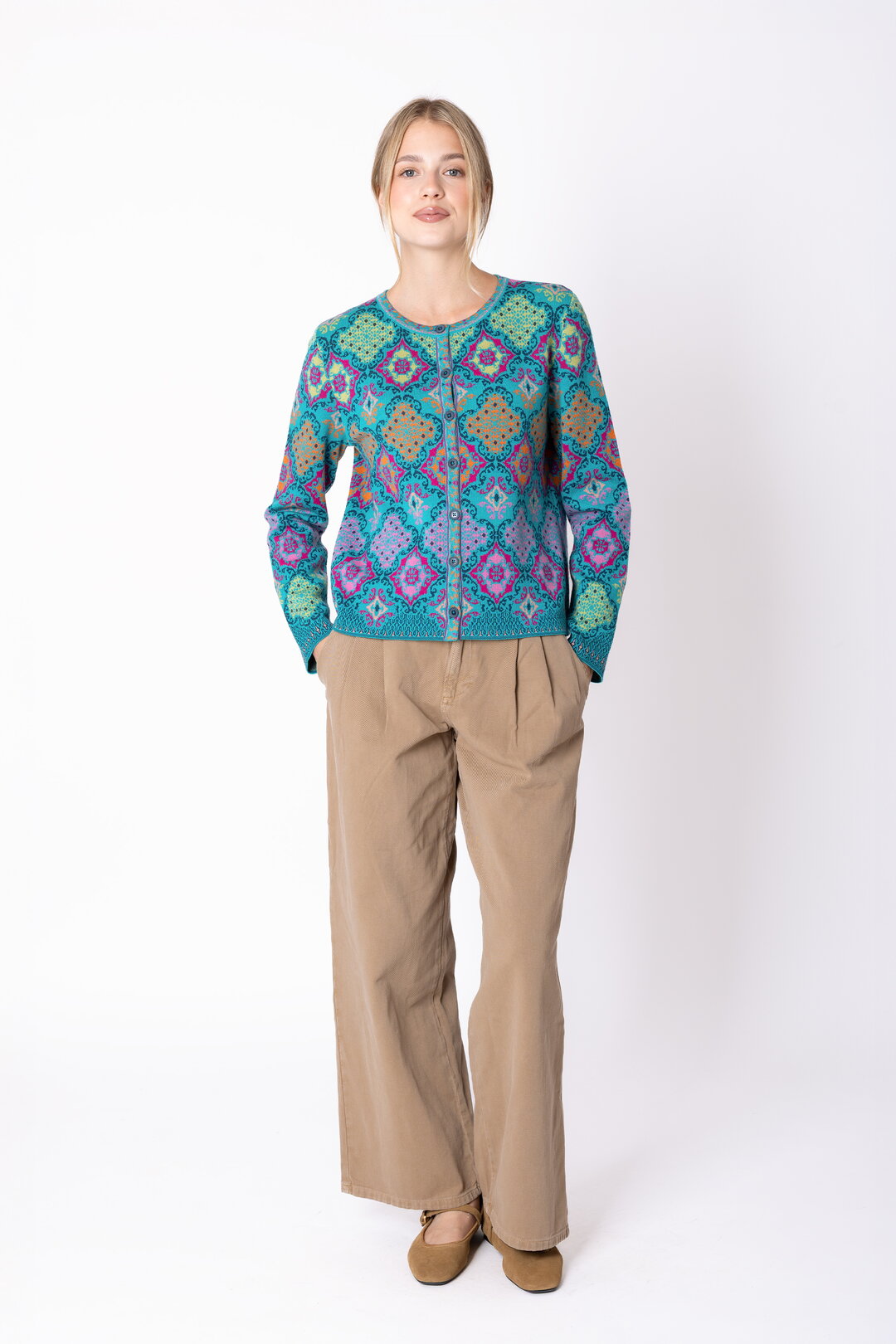 Cardigan Azulejo