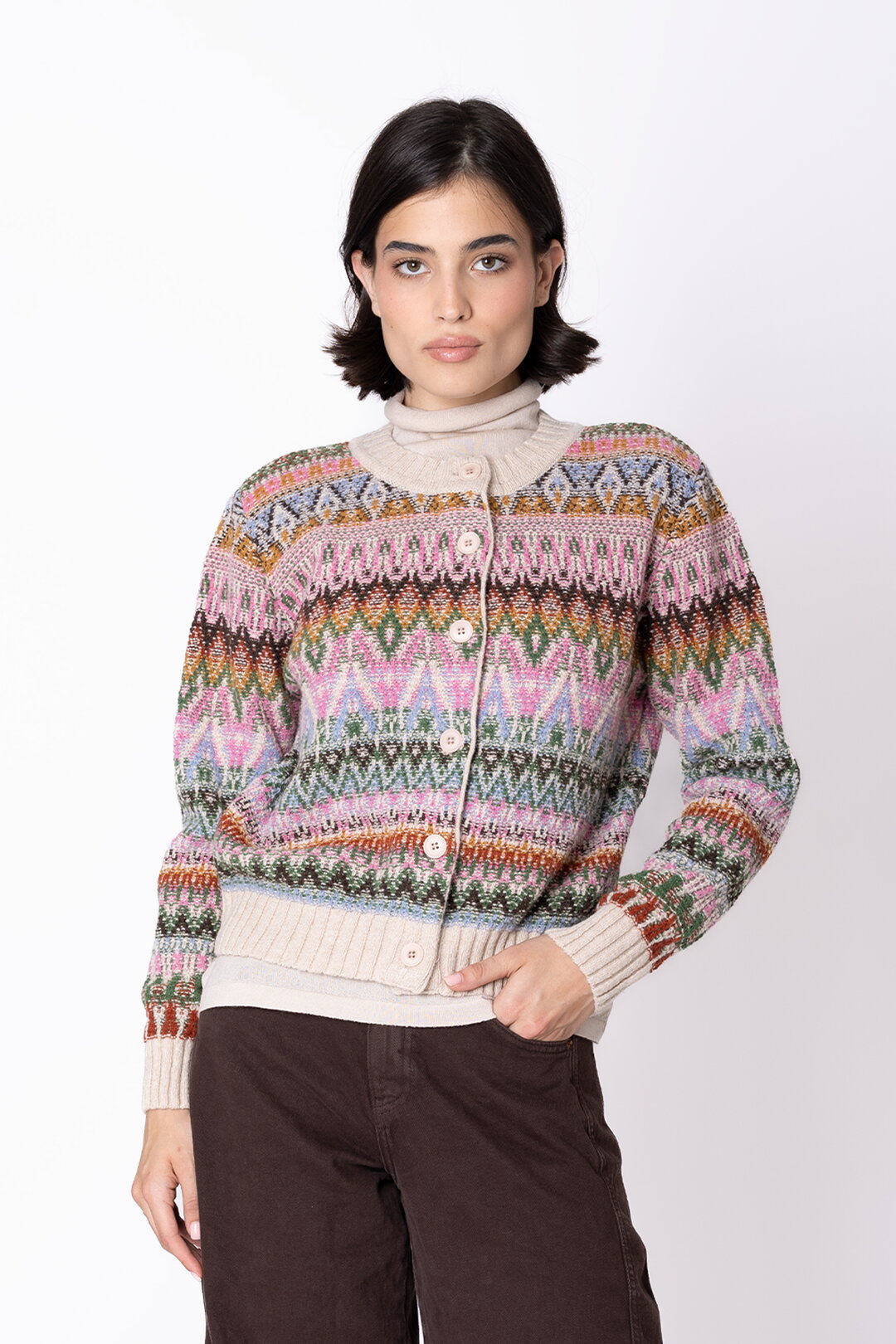 Cardigan Azulejo Wave