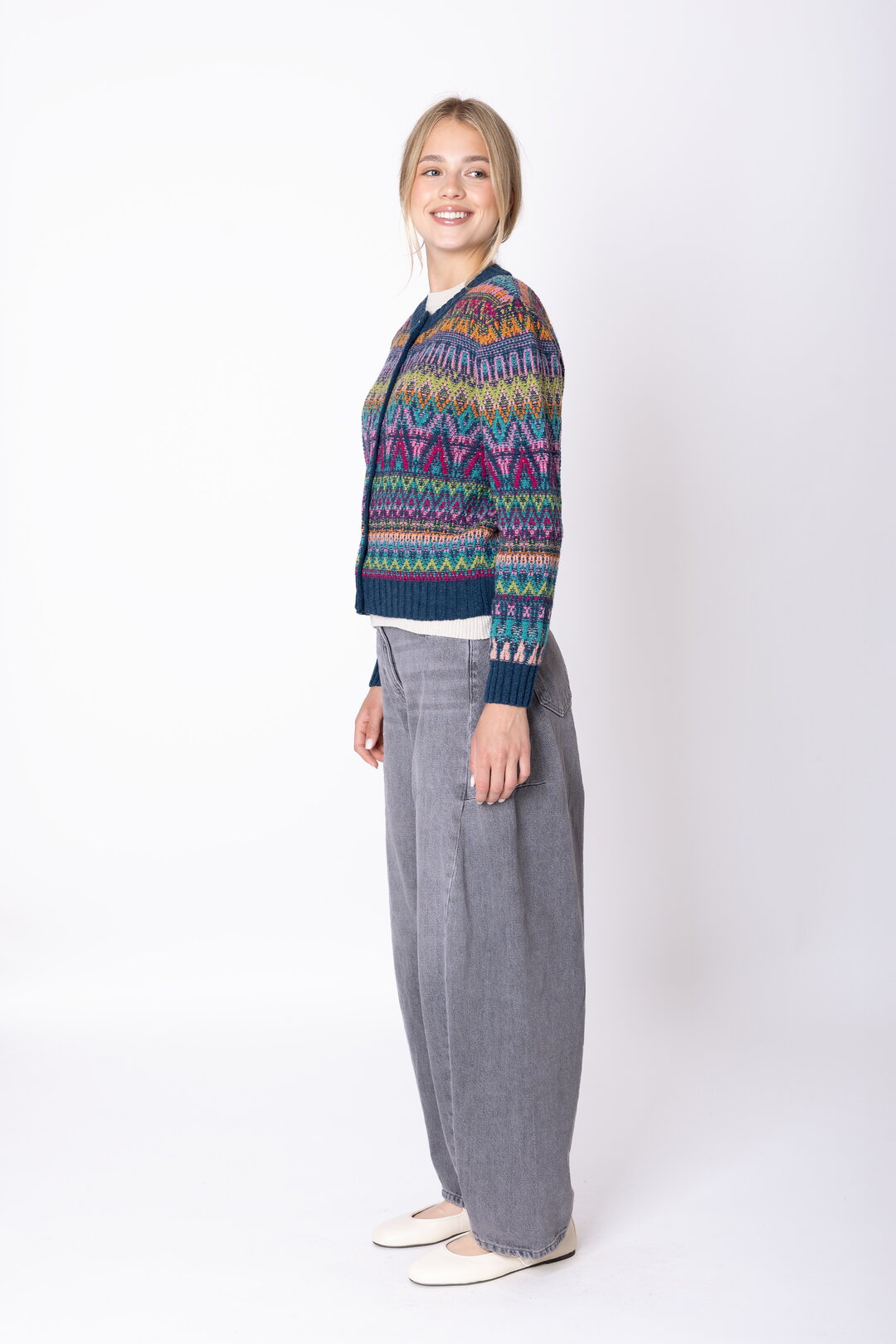 Cardigan Azulejo Wave