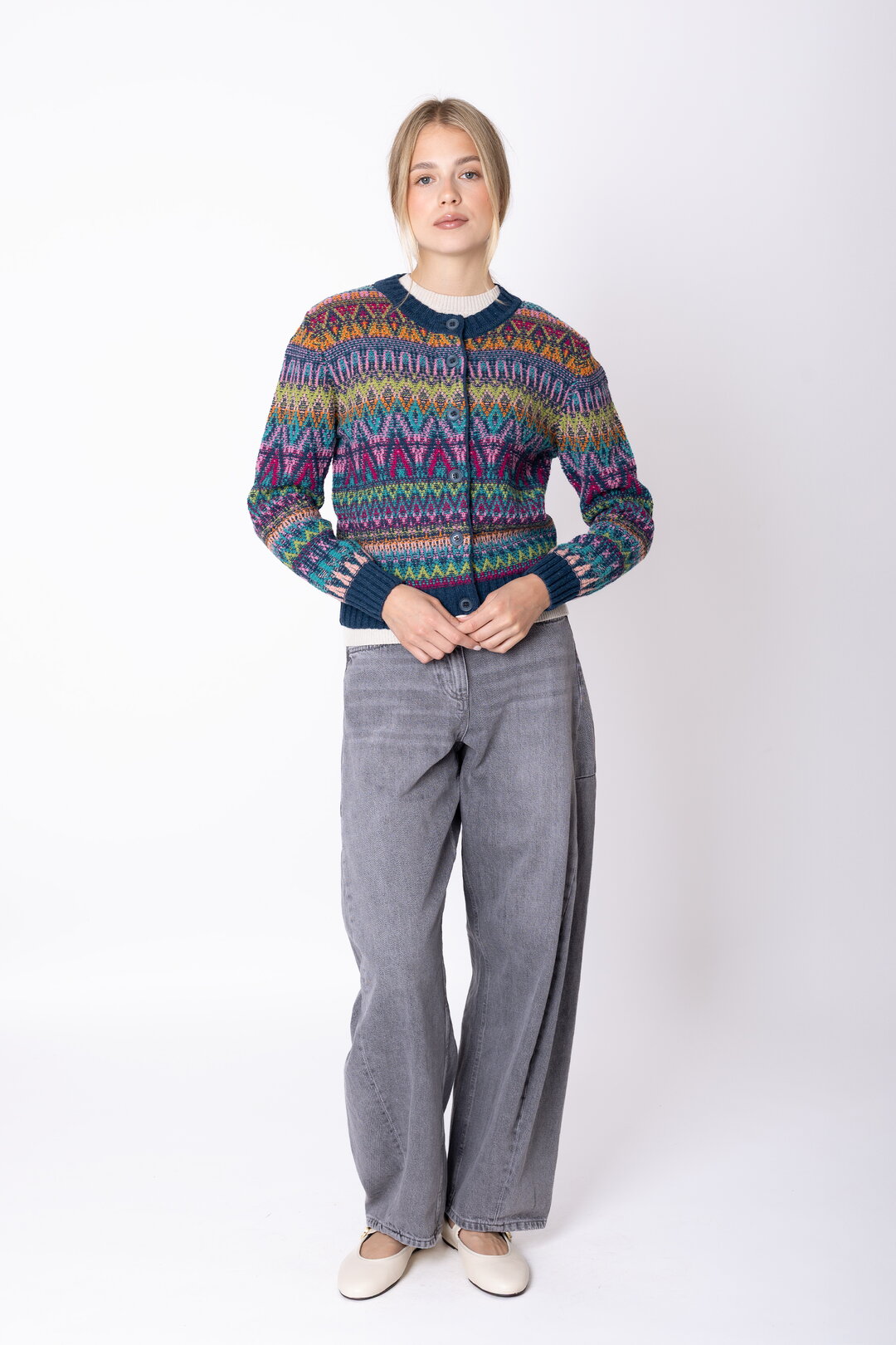 Cardigan Azulejo Wave