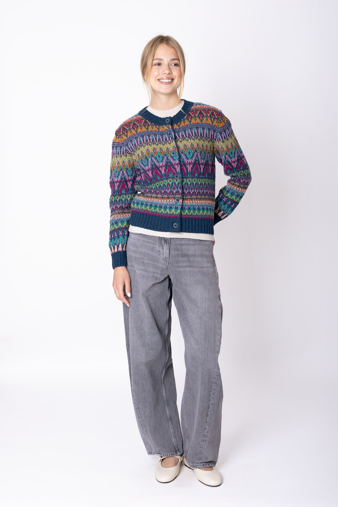 Cardigan Azulejo Wave