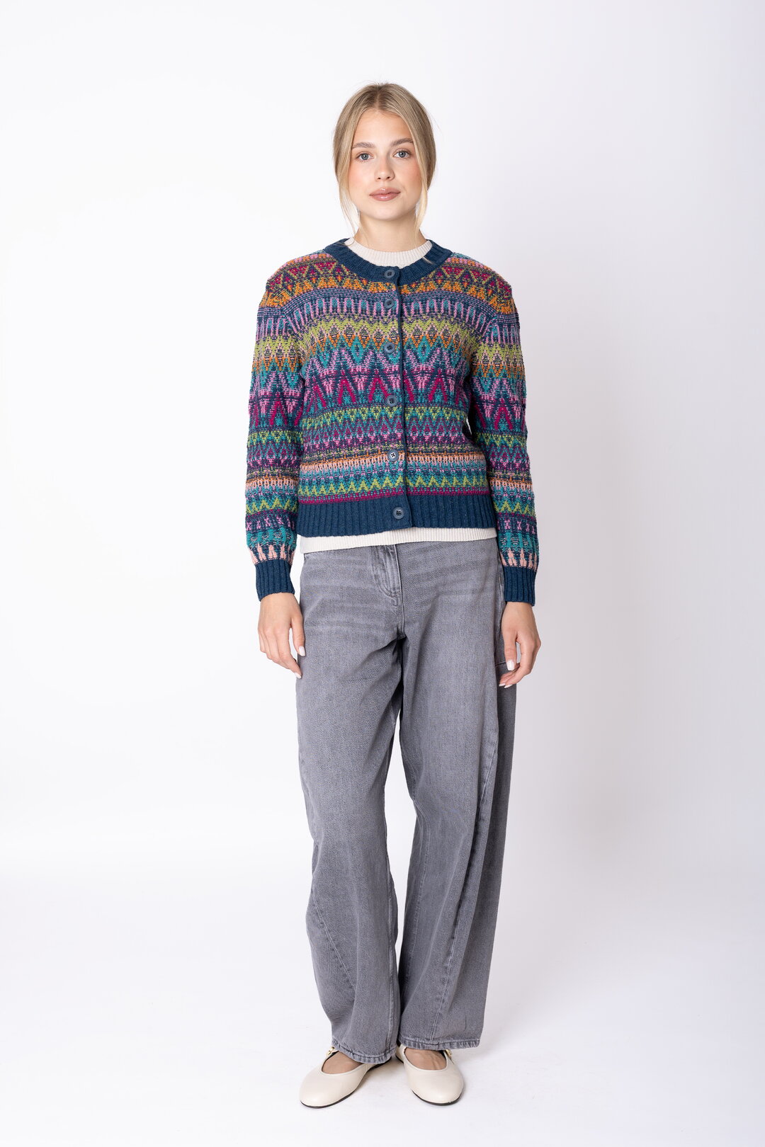 Cardigan Azulejo Wave