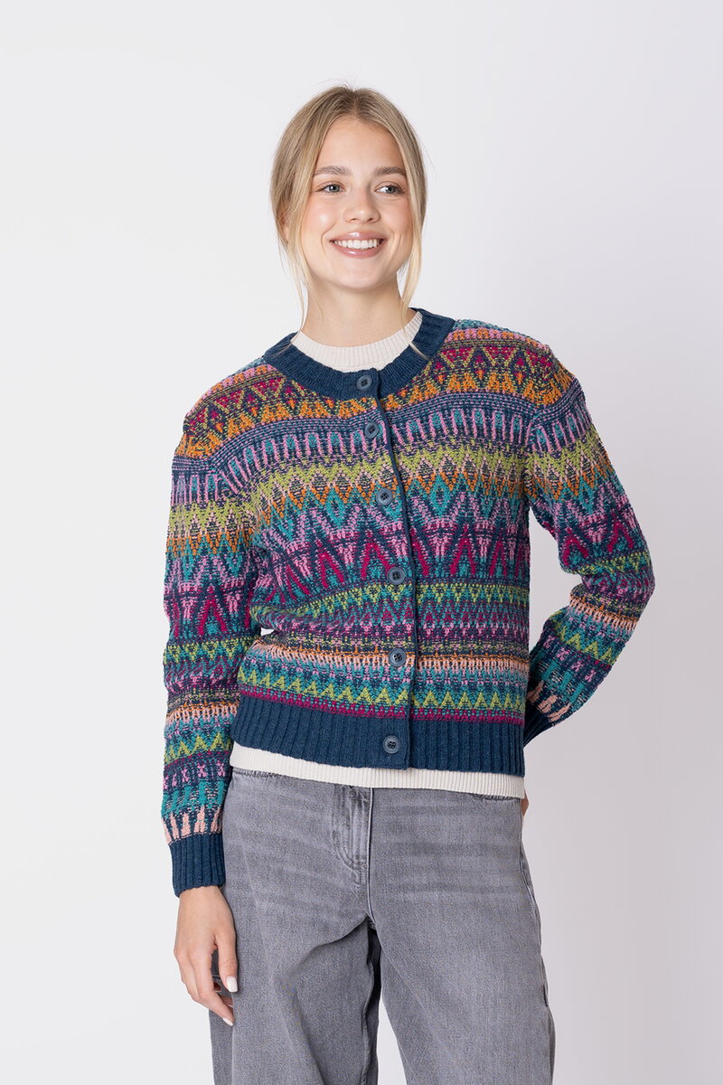 Cardigan Azulejo Wave