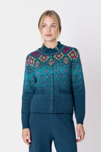 Strickkardigan Azulejo Fade