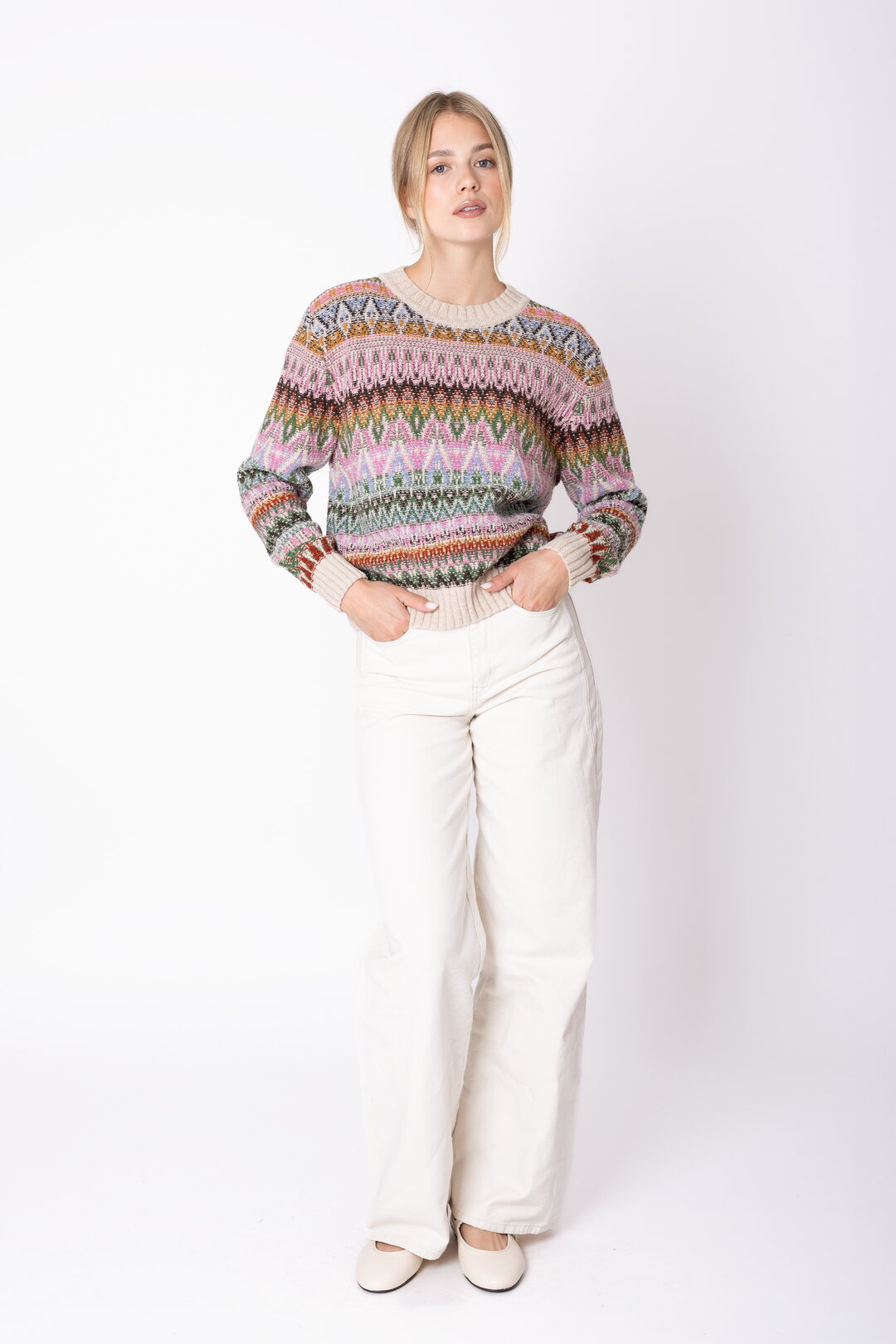 Azulejo Wave Wolle Pullover