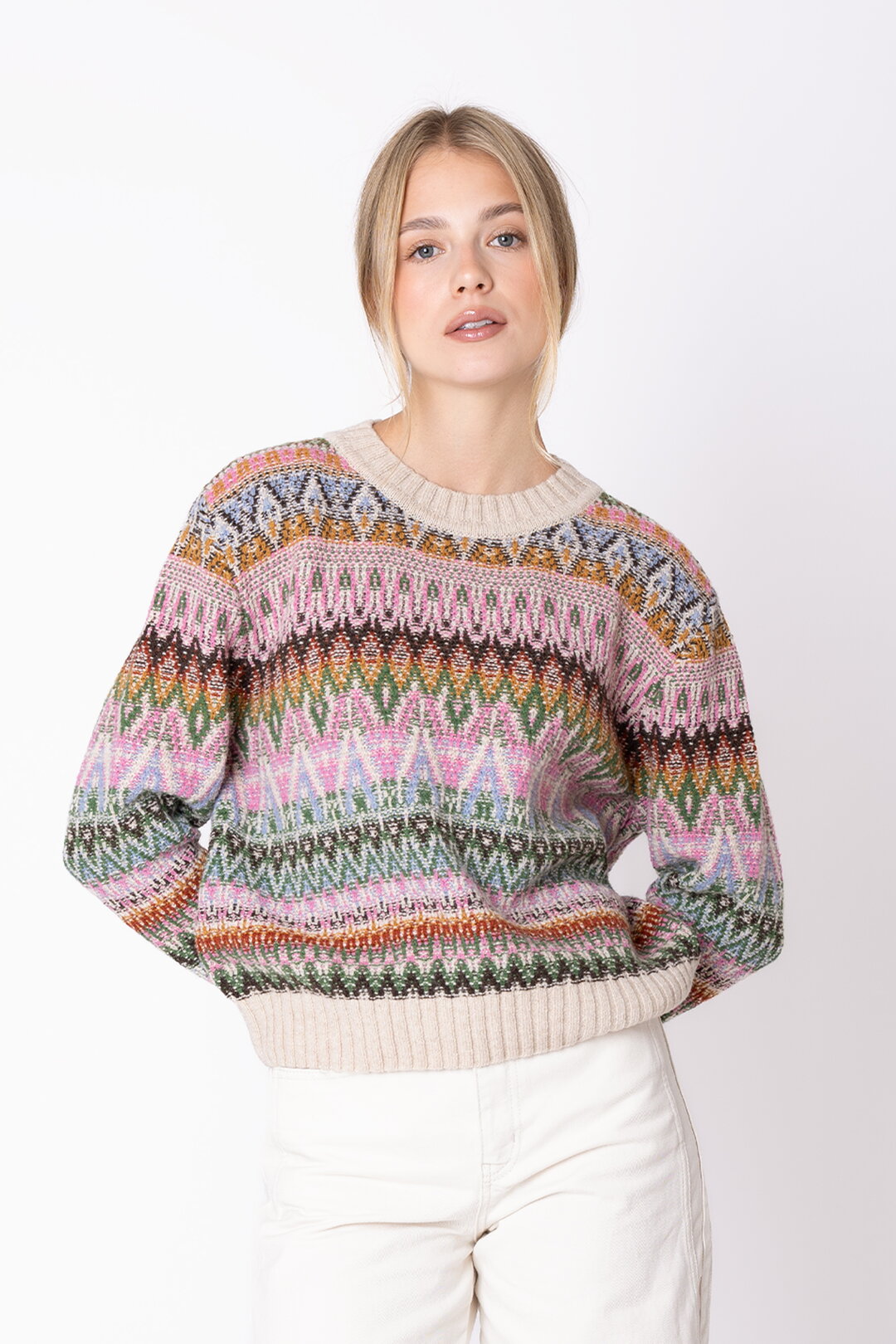 Azulejo Wave Wolle Pullover