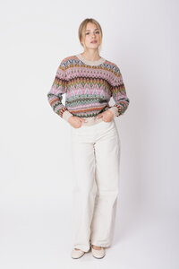 Azulejo Wave Wolle Pullover