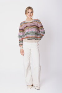 Azulejo Wave Wolle Pullover