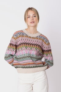Azulejo Wave Wolle Pullover