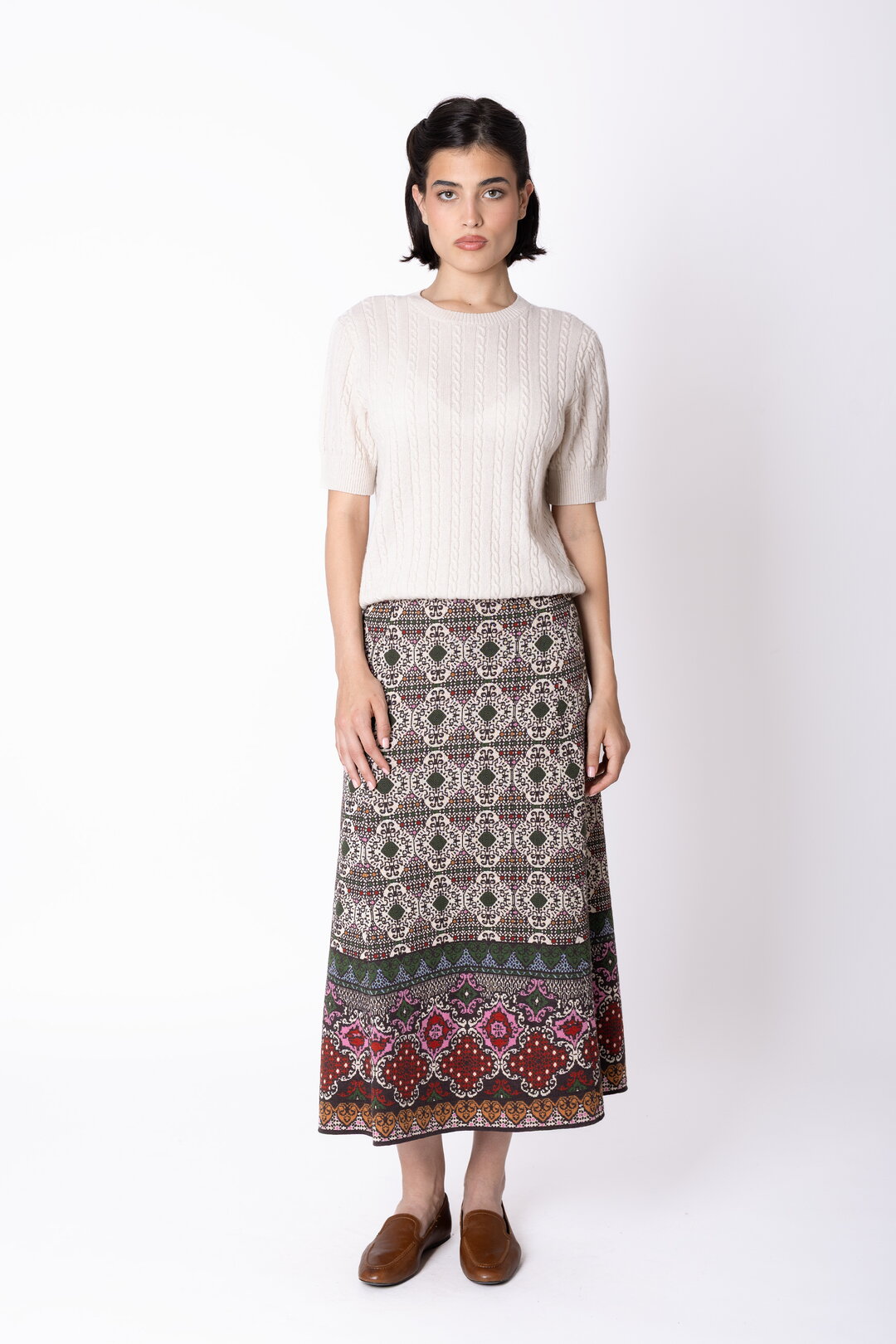 Strickrock „Azulejo“ in A-Linie