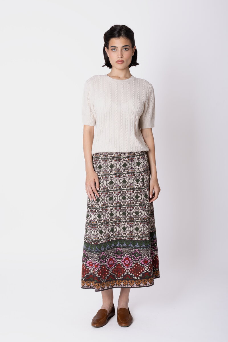 Strickrock „Azulejo“ in A-Linie
