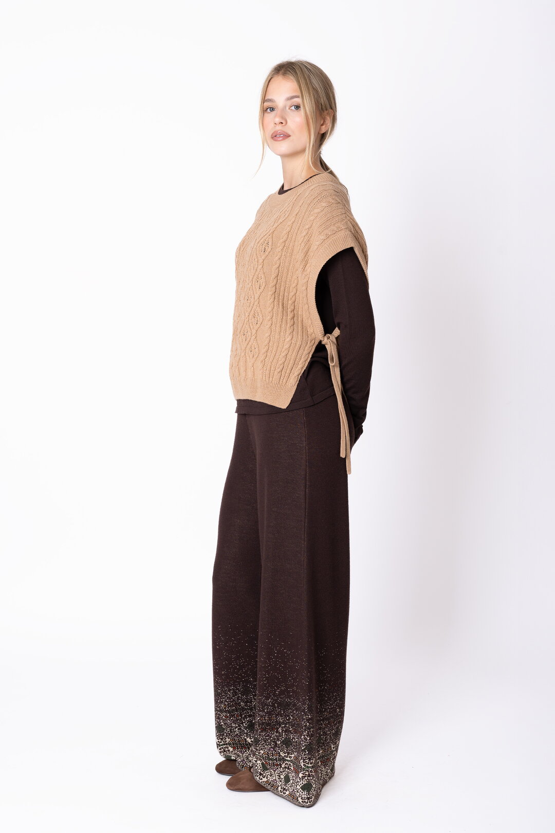 Knit Pants Azulejo