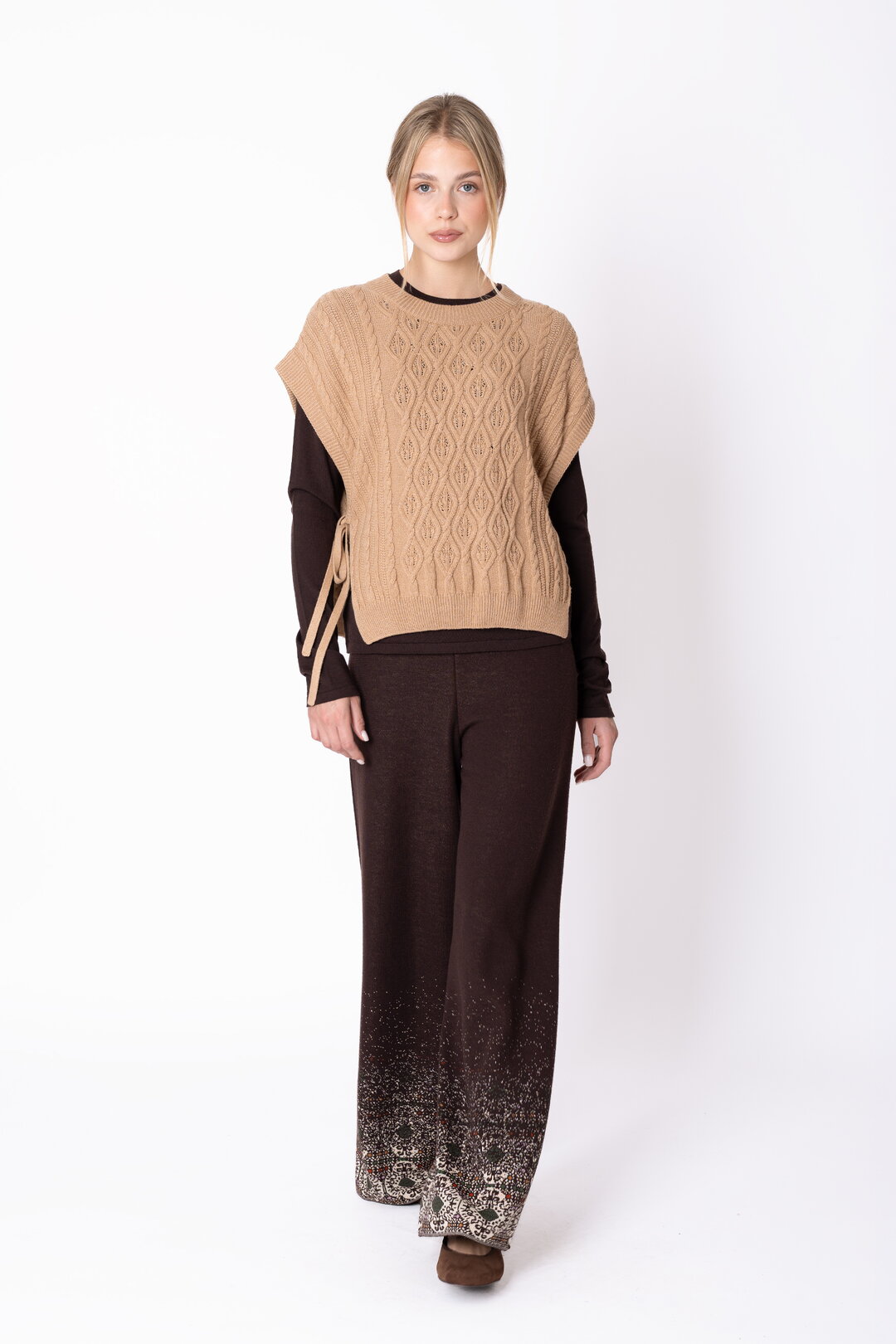 Knit Pants Azulejo