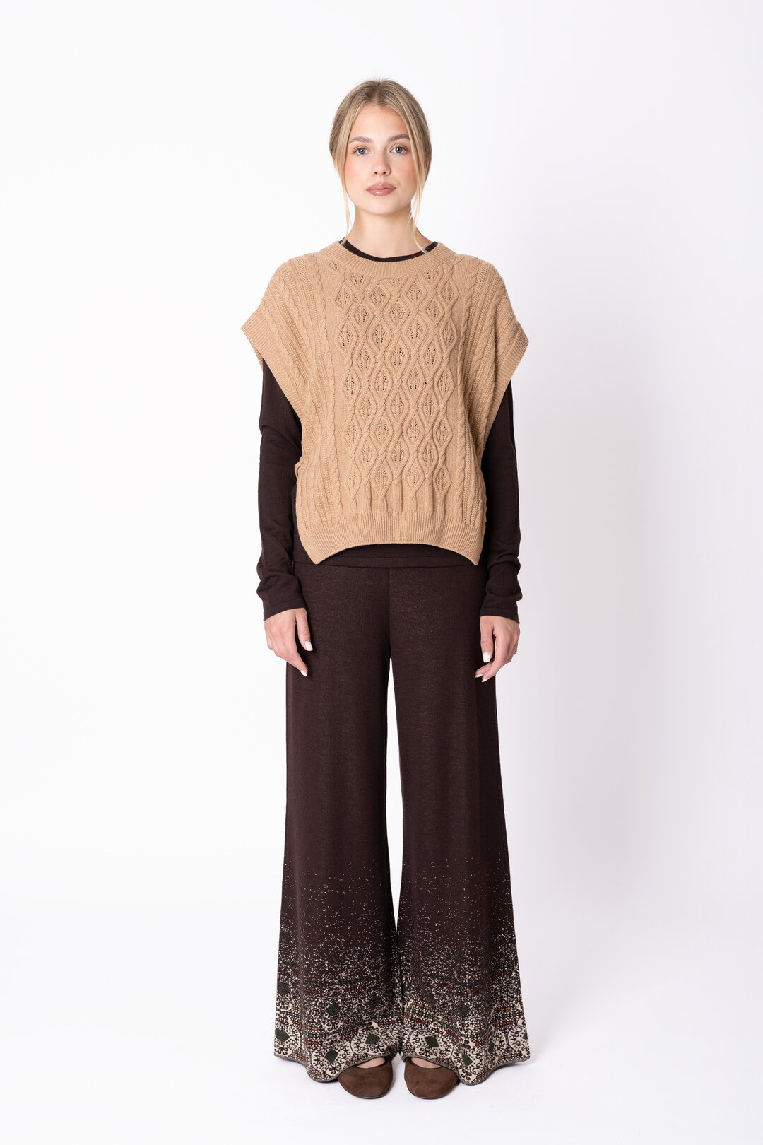 Knit Pants Azulejo