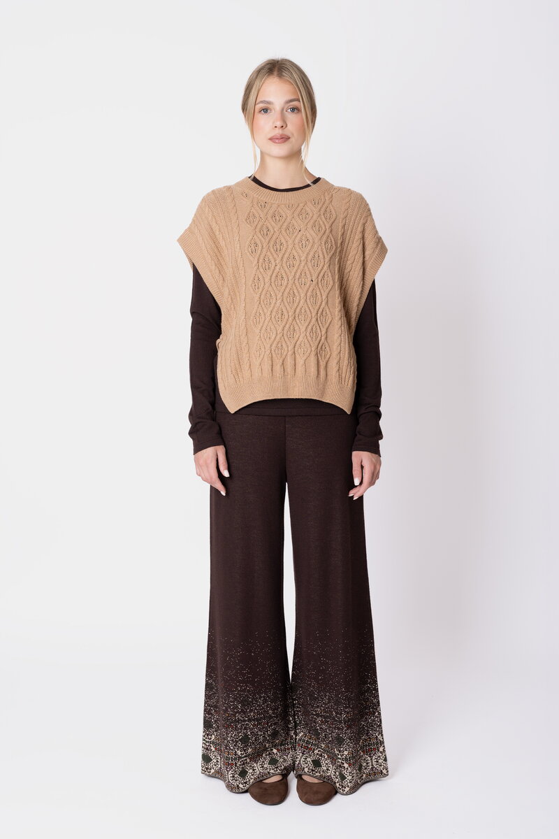 Knit Pants Azulejo