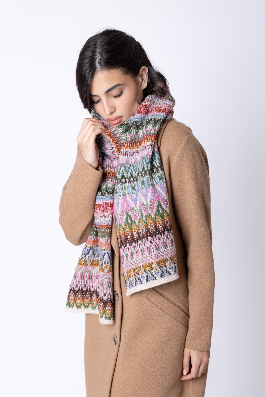 Knit Scarf Azulejo Wave