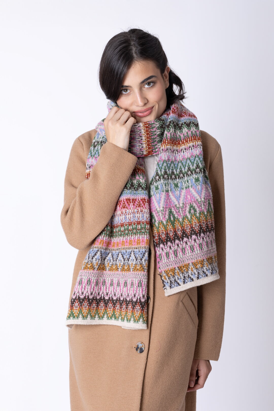 Knit Scarf Azulejo Wave