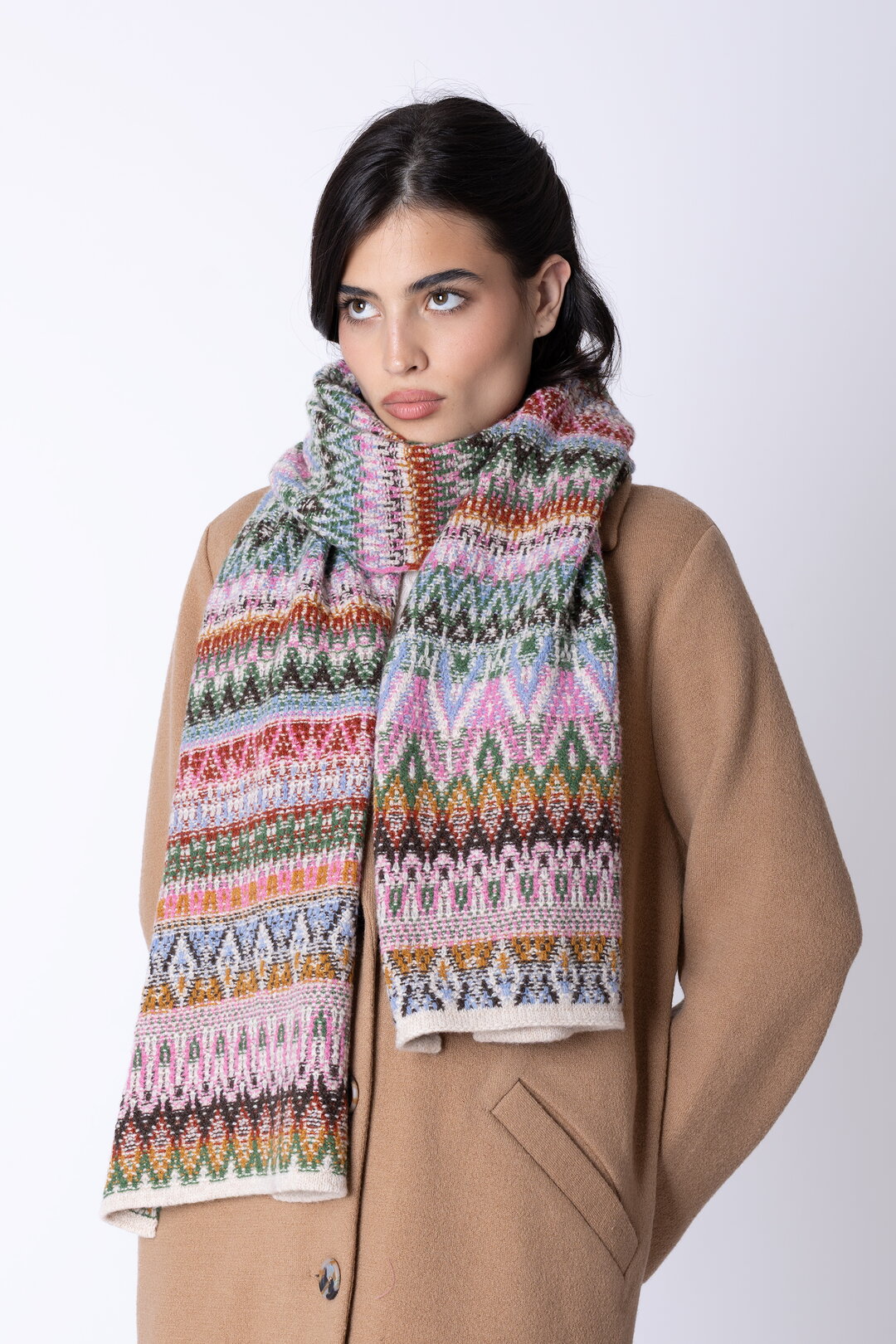 Knit Scarf Azulejo Wave