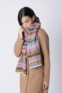 Knit Scarf Azulejo Wave
