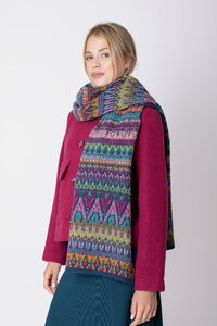 Knit Scarf Azulejo Wave