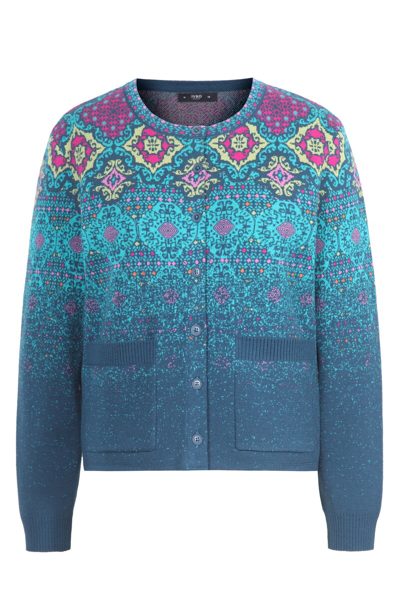 Strickkardigan Azulejo Fade