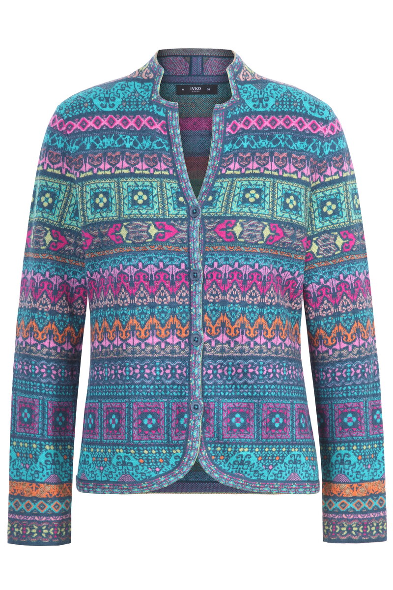 Knit Jacket Azulejo