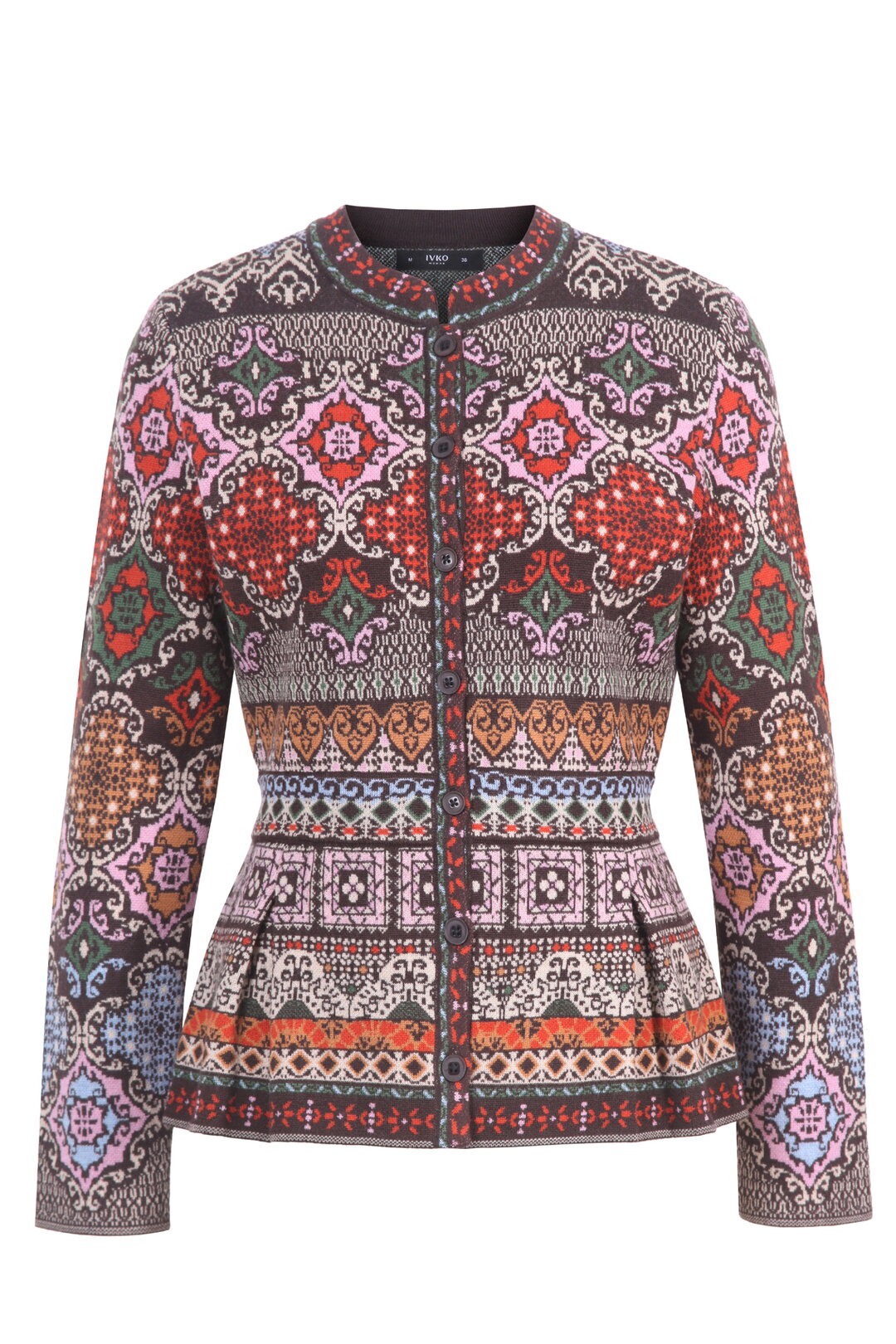 Peplum Strickjacke Azulejo