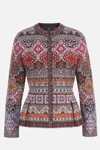 Peplum Strickjacke Azulejo