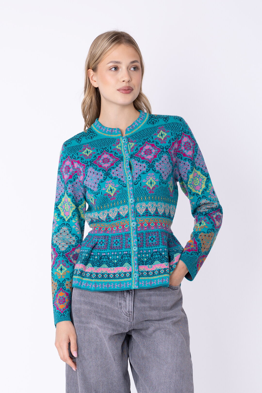 Peplum Jakna Azulejo