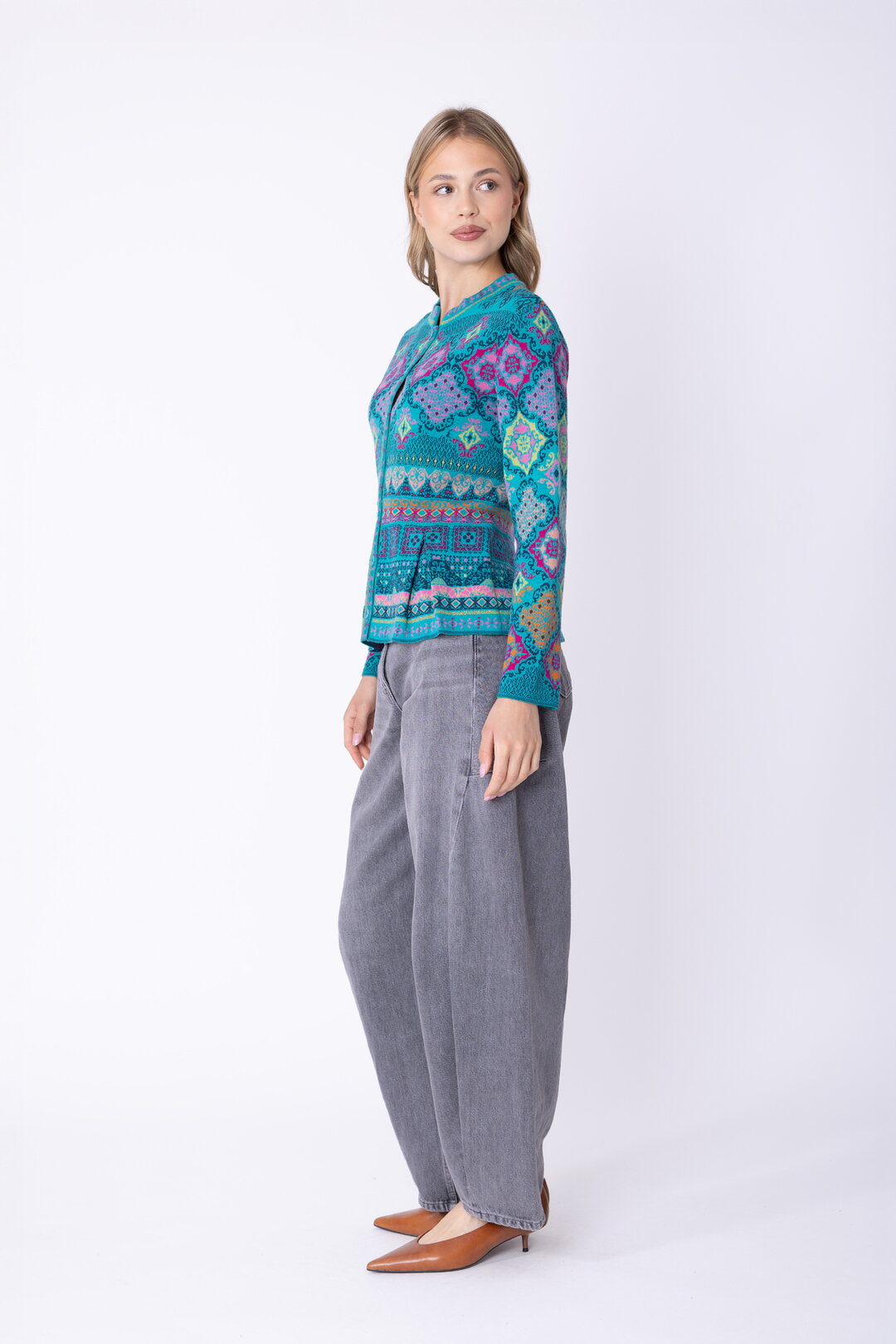 Peplum Jakna Azulejo