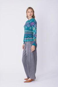 Peplum Jakna Azulejo